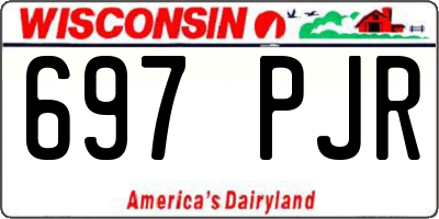 WI license plate 697PJR