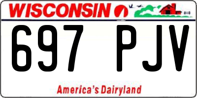 WI license plate 697PJV