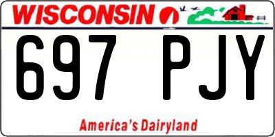 WI license plate 697PJY