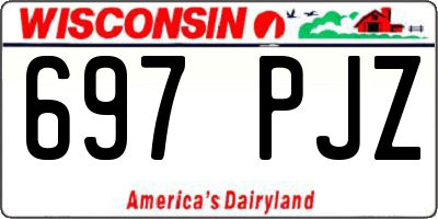 WI license plate 697PJZ