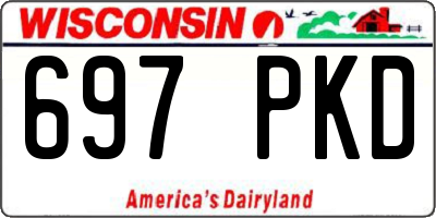 WI license plate 697PKD