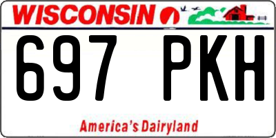 WI license plate 697PKH