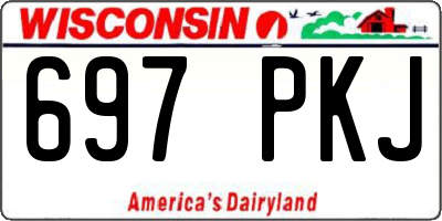 WI license plate 697PKJ