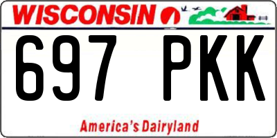 WI license plate 697PKK
