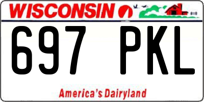 WI license plate 697PKL