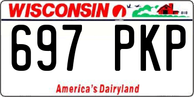 WI license plate 697PKP