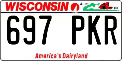 WI license plate 697PKR