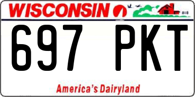 WI license plate 697PKT
