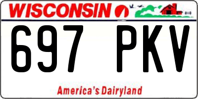WI license plate 697PKV