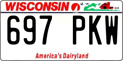 WI license plate 697PKW