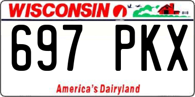 WI license plate 697PKX