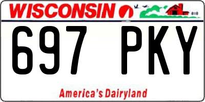 WI license plate 697PKY