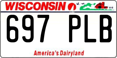 WI license plate 697PLB