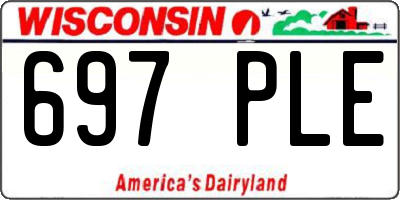 WI license plate 697PLE