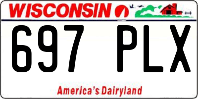 WI license plate 697PLX