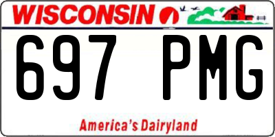 WI license plate 697PMG