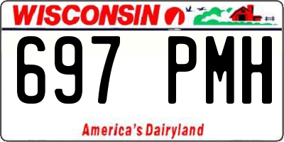 WI license plate 697PMH