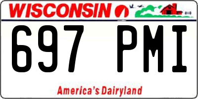 WI license plate 697PMI