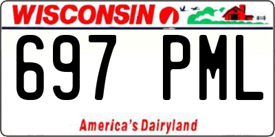 WI license plate 697PML