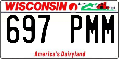 WI license plate 697PMM