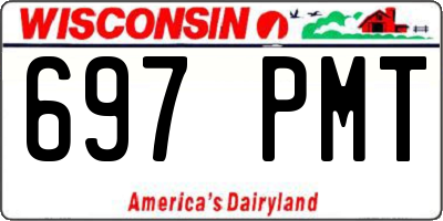 WI license plate 697PMT