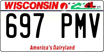 WI license plate 697PMV