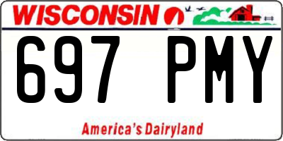 WI license plate 697PMY