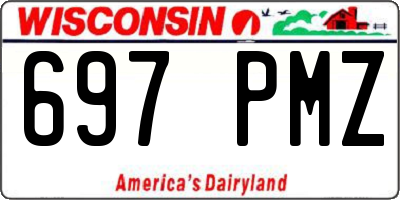 WI license plate 697PMZ