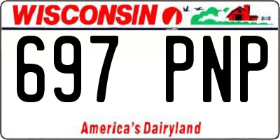 WI license plate 697PNP