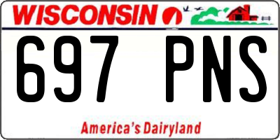 WI license plate 697PNS