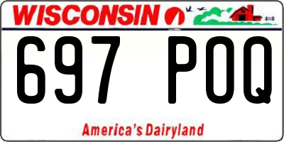 WI license plate 697POQ