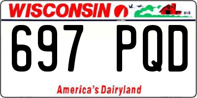 WI license plate 697PQD