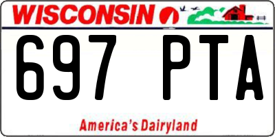 WI license plate 697PTA