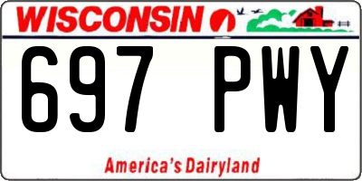 WI license plate 697PWY