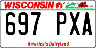WI license plate 697PXA