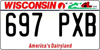 WI license plate 697PXB