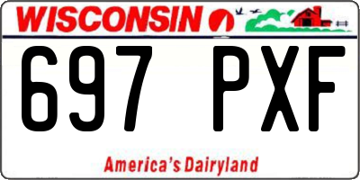 WI license plate 697PXF