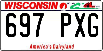 WI license plate 697PXG