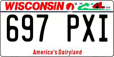 WI license plate 697PXI