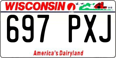 WI license plate 697PXJ