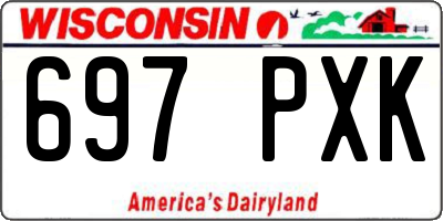 WI license plate 697PXK