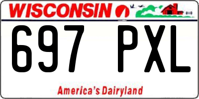 WI license plate 697PXL