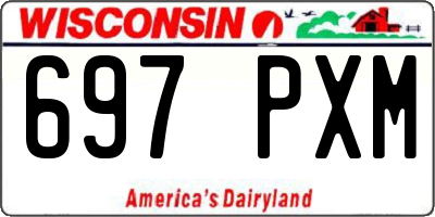WI license plate 697PXM