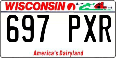 WI license plate 697PXR