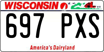 WI license plate 697PXS