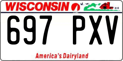 WI license plate 697PXV