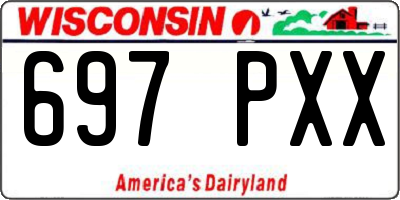 WI license plate 697PXX