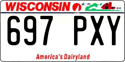 WI license plate 697PXY