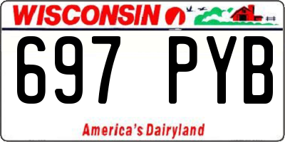 WI license plate 697PYB