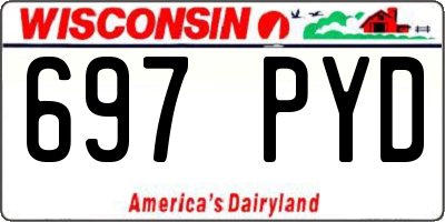 WI license plate 697PYD